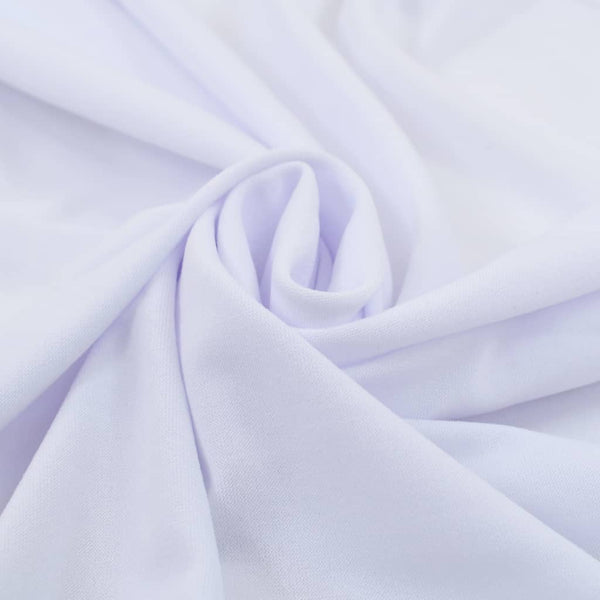 vidaXL 2-Pack Stretch Tablecloths with Skirt White 183 x 76 x 74 cm