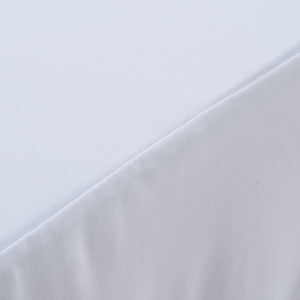 vidaXL 2-Pack Stretch Tablecloths with Edging White 243 x 76 x 74 cm