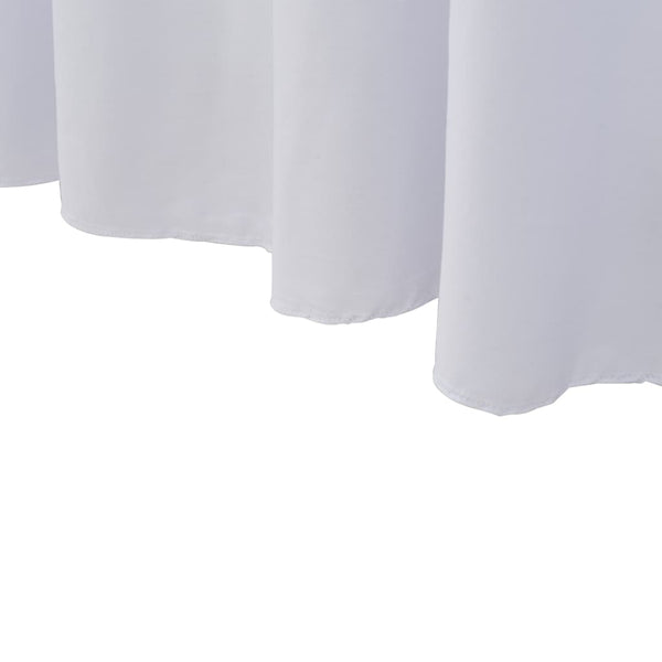 vidaXL 2-Pack Stretch Tablecloths with Edging White 243 x 76 x 74 cm