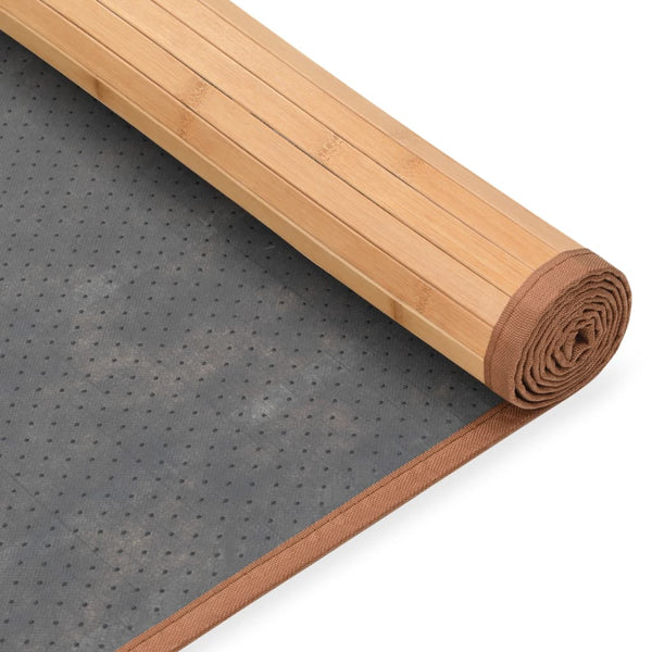vidaXL Bamboo Rug 100x160 cm Brown