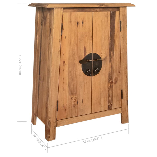 vidaXL 5-piece Solid Pine Bathroom Furniture Set