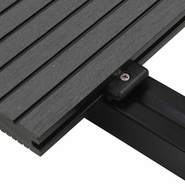 vidaXL Decking Tile 6 pcs Grey WPC