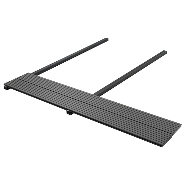 vidaXL Decking Tile 6 pcs Grey WPC