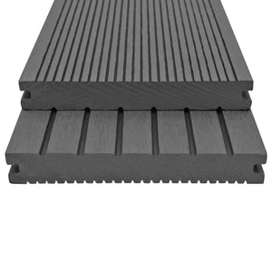 vidaXL Decking Tile 6 pcs Grey WPC