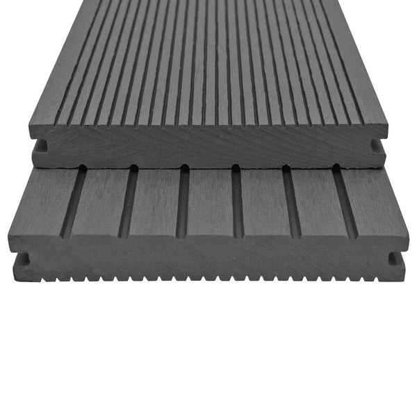 vidaXL Decking Tile 6 pcs Grey WPC