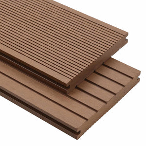 vidaXL Decking Board 4 pcs Light Brown WPC
