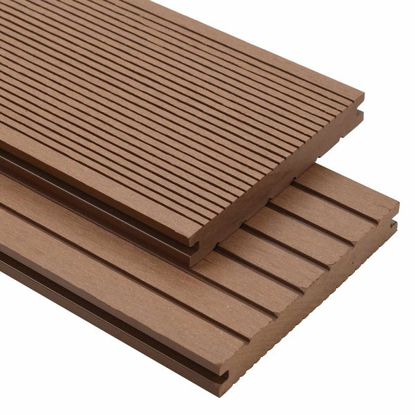 vidaXL Decking Board 4 pcs Light Brown WPC
