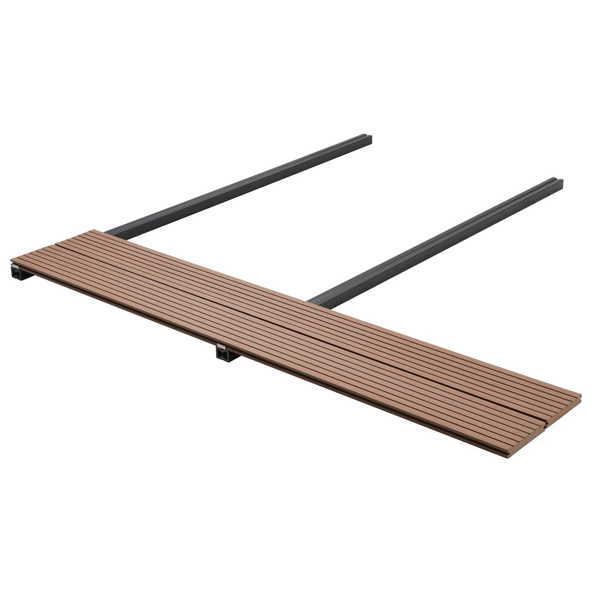 vidaXL Decking Board 4 pcs Light Brown WPC