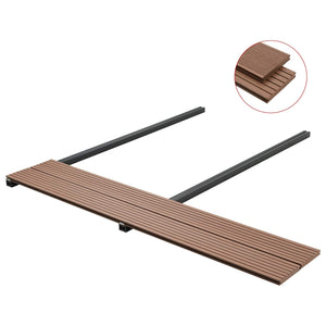 vidaXL Decking Board 4 pcs Light Brown WPC