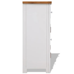 vidaXL Sideboard 90x33.5x83 cm Solid Oak Wood