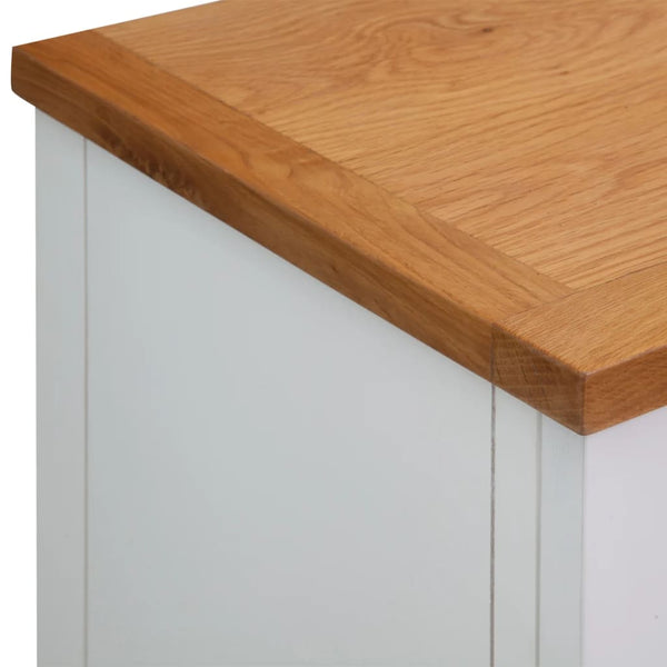 vidaXL Sideboard 90x33.5x83 cm Solid Oak Wood