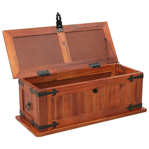 vidaXL Storage Chest 60 x 25 x 22 cm Solid Acacia Wood