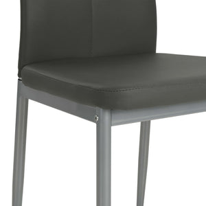 vidaXL Dining Chairs 6 pcs Artificial Leather Grey
