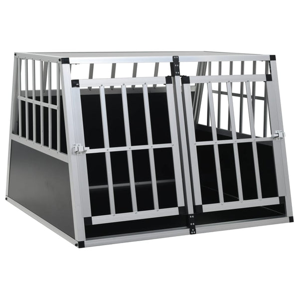 vidaXL Dog Transport Box with Double Door 94 x 88 x 69 cm