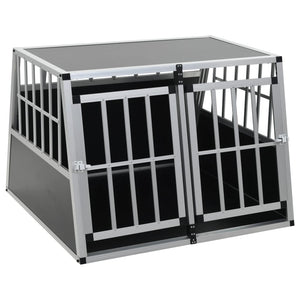 vidaXL Dog Transport Box with Double Door 94 x 88 x 69 cm