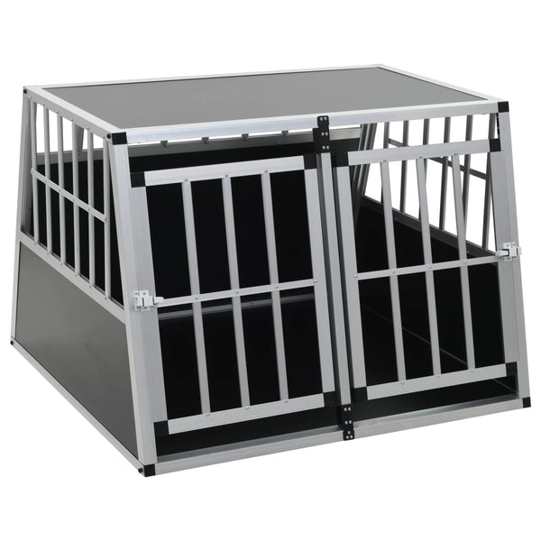 vidaXL Dog Transport Box with Double Door 94 x 88 x 69 cm