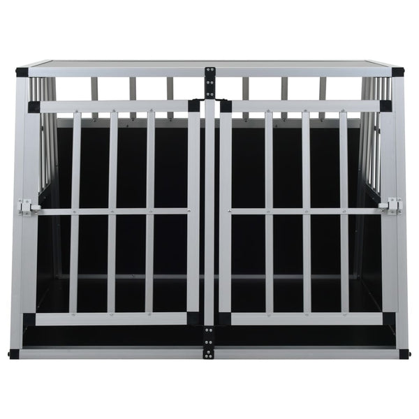 vidaXL Dog Transport Box with Double Door 94 x 88 x 69 cm