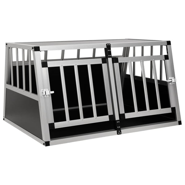 vidaXL Dog Crate with Double Door 89 x 69 x 50 cm
