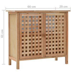 vidaXL Solid Walnut Washbasin Cabinet 66x29x61 cm