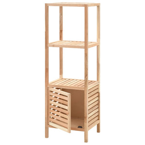 vidaXL Bathroom Cabinet Solid Walnut Wood 39.5x35.5x123 cm