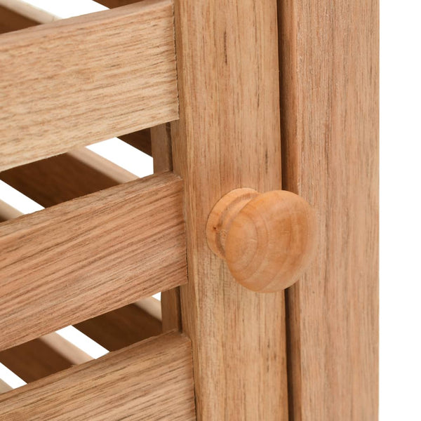 vidaXL Bathroom Cabinet Solid Walnut Wood 39.5x35.5x123 cm