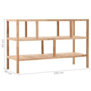 vidaXL Bathroom Cabinet Solid Walnut Wood 100x40x65 cm