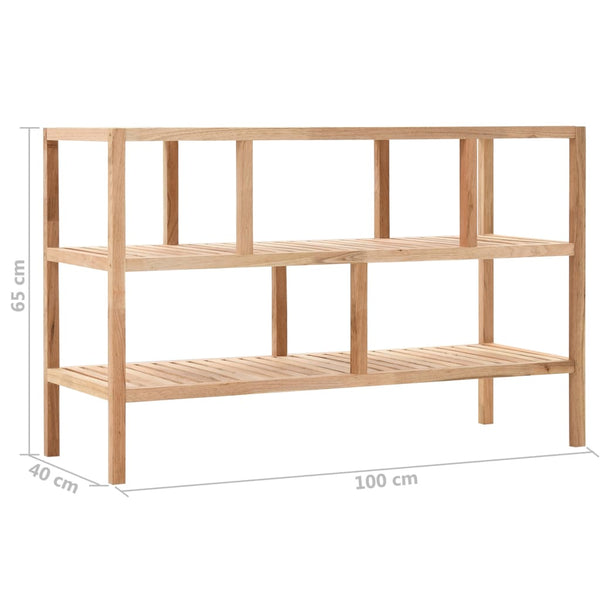 vidaXL Bathroom Cabinet Solid Walnut Wood 100x40x65 cm