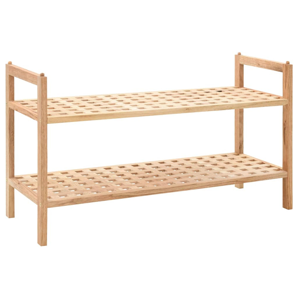 vidaXL Solid Walnut Shoe Rack 69x26x40 cm