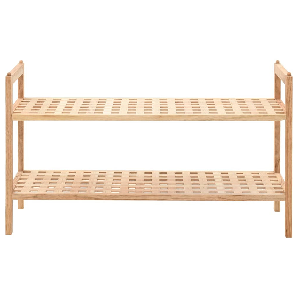 vidaXL Solid Walnut Shoe Rack 69x26x40 cm