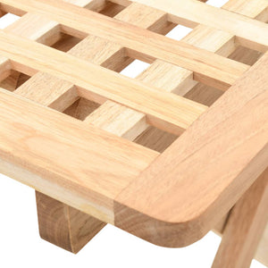 vidaXL Folding Side Table Solid Walnut Wood 50x50x49 cm