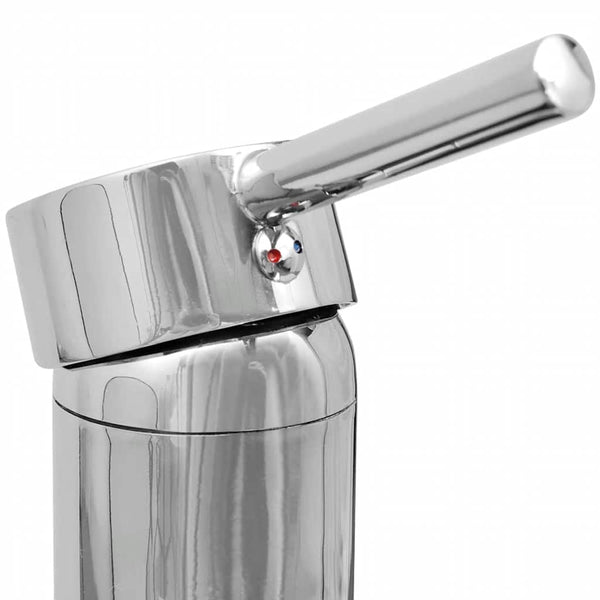vidaXL Bathroom Basin with Faucet Ceramic Oval White