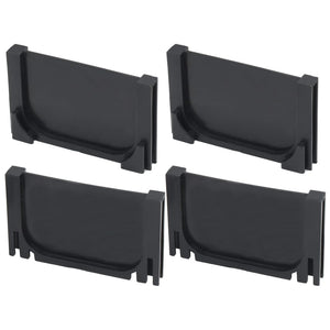 vidaXL Plastic Drainage Channels 2 m