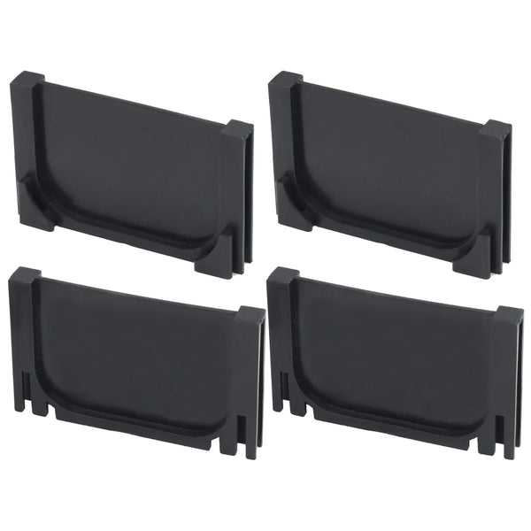 vidaXL Plastic Drainage Channels 2 m