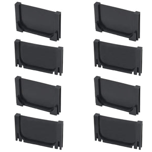 vidaXL Plastic Drainage Channels 4 m