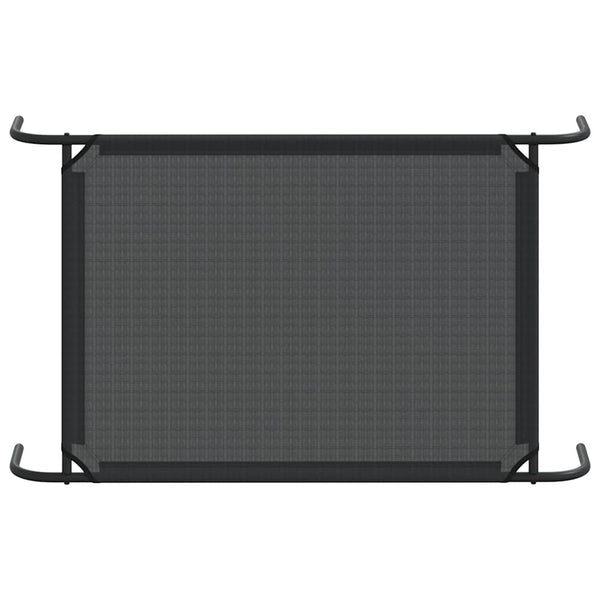 vidaXL Elevated Dog Bed Black L Textilene