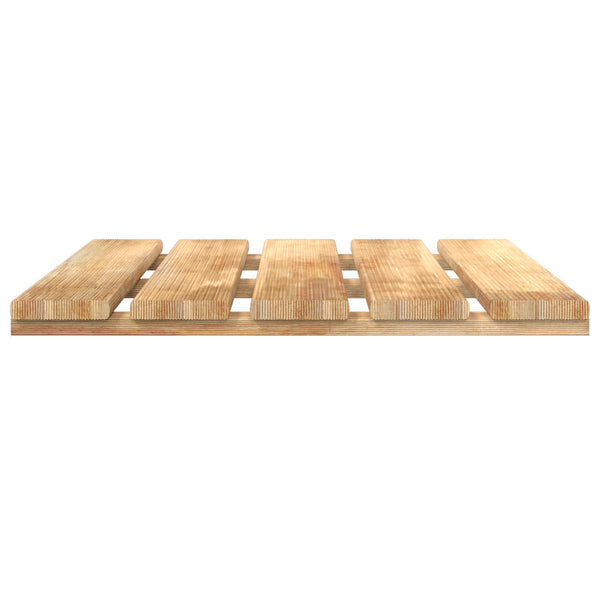 vidaXL Decking Tile 6 pcs Brown 50 x 50 cm