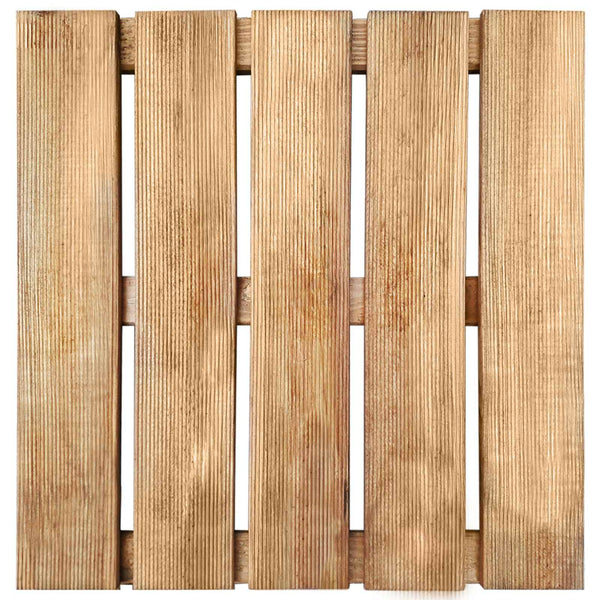 vidaXL Decking Tile 6 pcs Brown 50 x 50 cm