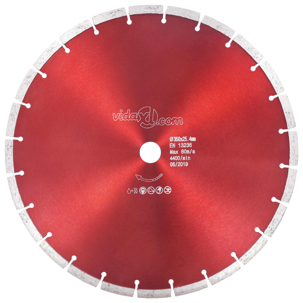 vidaXL Diamond Cutting Disc Steel 350 mm