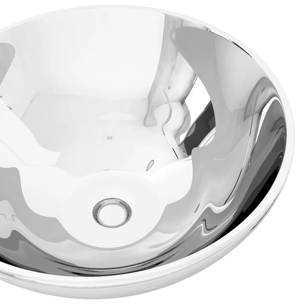 vidaXL Sink 32.5 x 14 cm Ceramic Silver