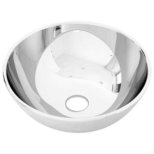 vidaXL Wash Basin 28 x 10 cm Ceramic Silver