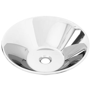 vidaXL Wash Basin 42 x 14 cm Ceramic Silver