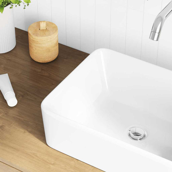 vidaXL Sink 40 x 30 x 13 cm Ceramic White