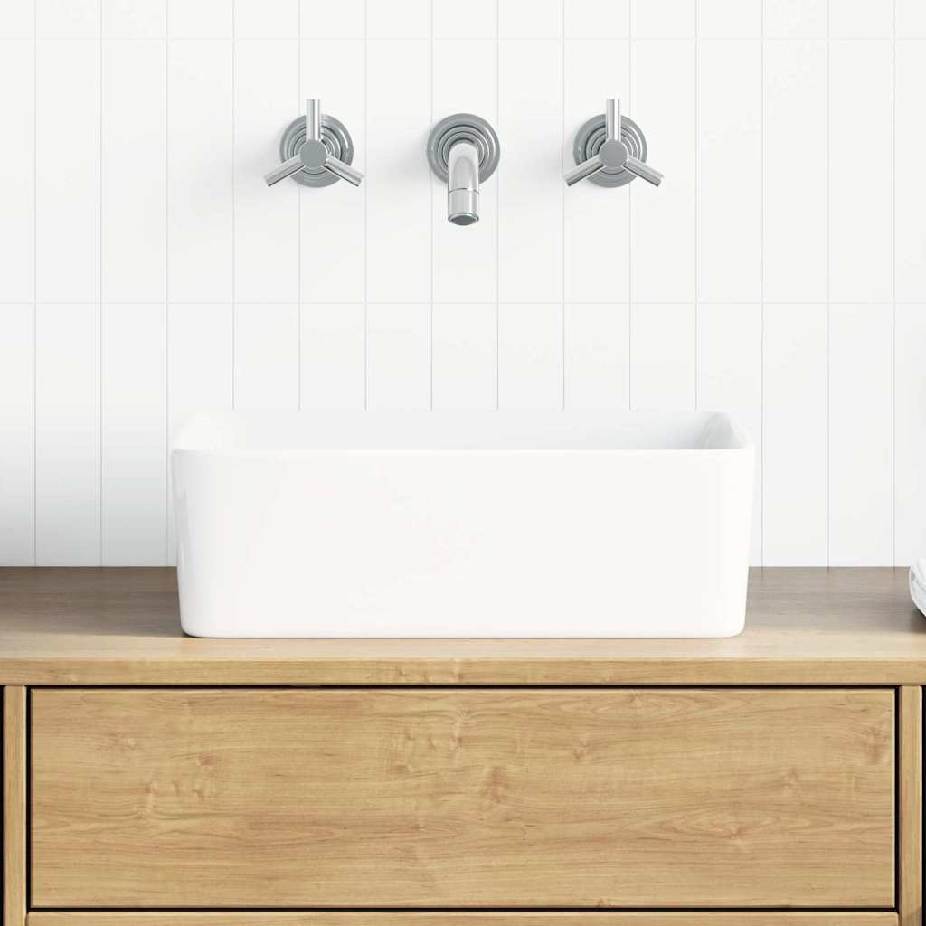 vidaXL Sink 40 x 30 x 13 cm Ceramic White