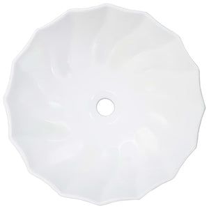 vidaXL Basin 46 x 17 cm Ceramic White