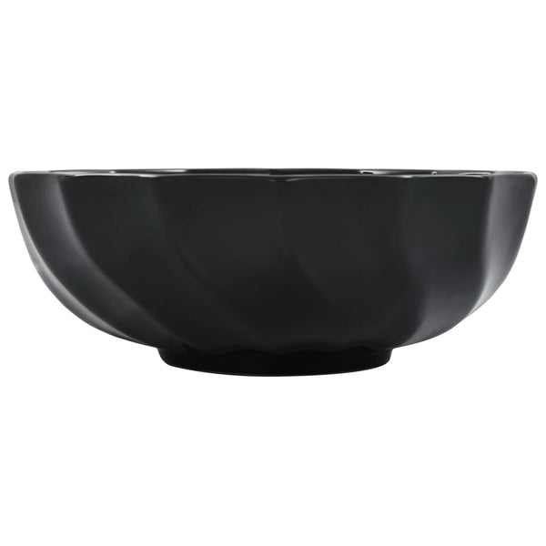 vidaXL Sink 46 x 17 cm Ceramic Black