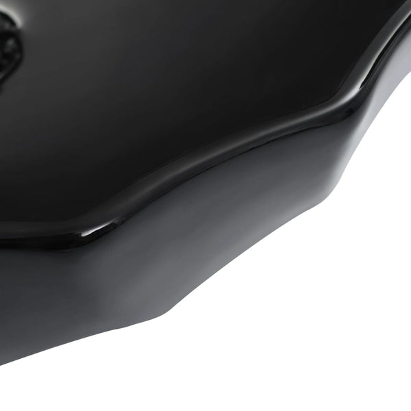vidaXL Sink 46 x 17 cm Ceramic Black