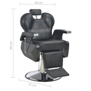 vidaXL Hairdressing Chair Black 72x68x98 cm Faux Leather