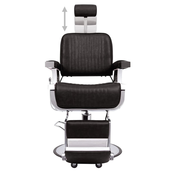 vidaXL Barbershop Chair Black 68x69x116 cm Faux Leather