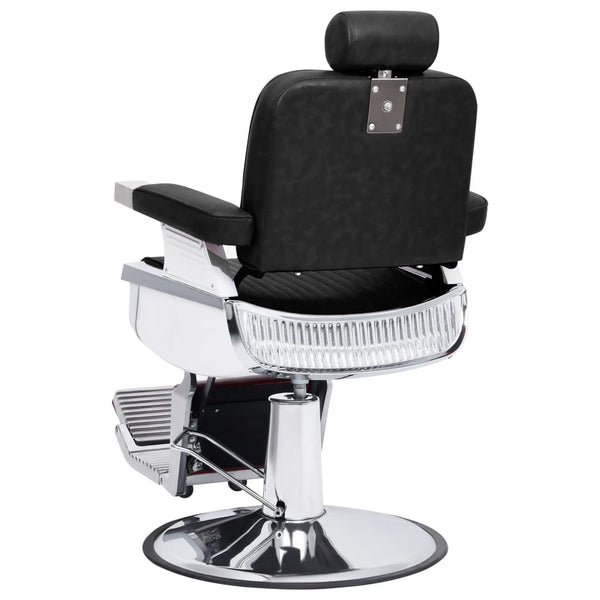 vidaXL Barbershop Chair Black 68x69x116 cm Faux Leather