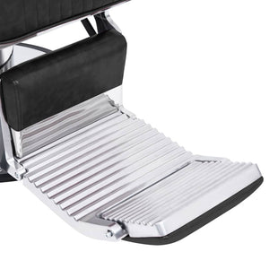 vidaXL Barbershop Chair Black 68x69x116 cm Faux Leather
